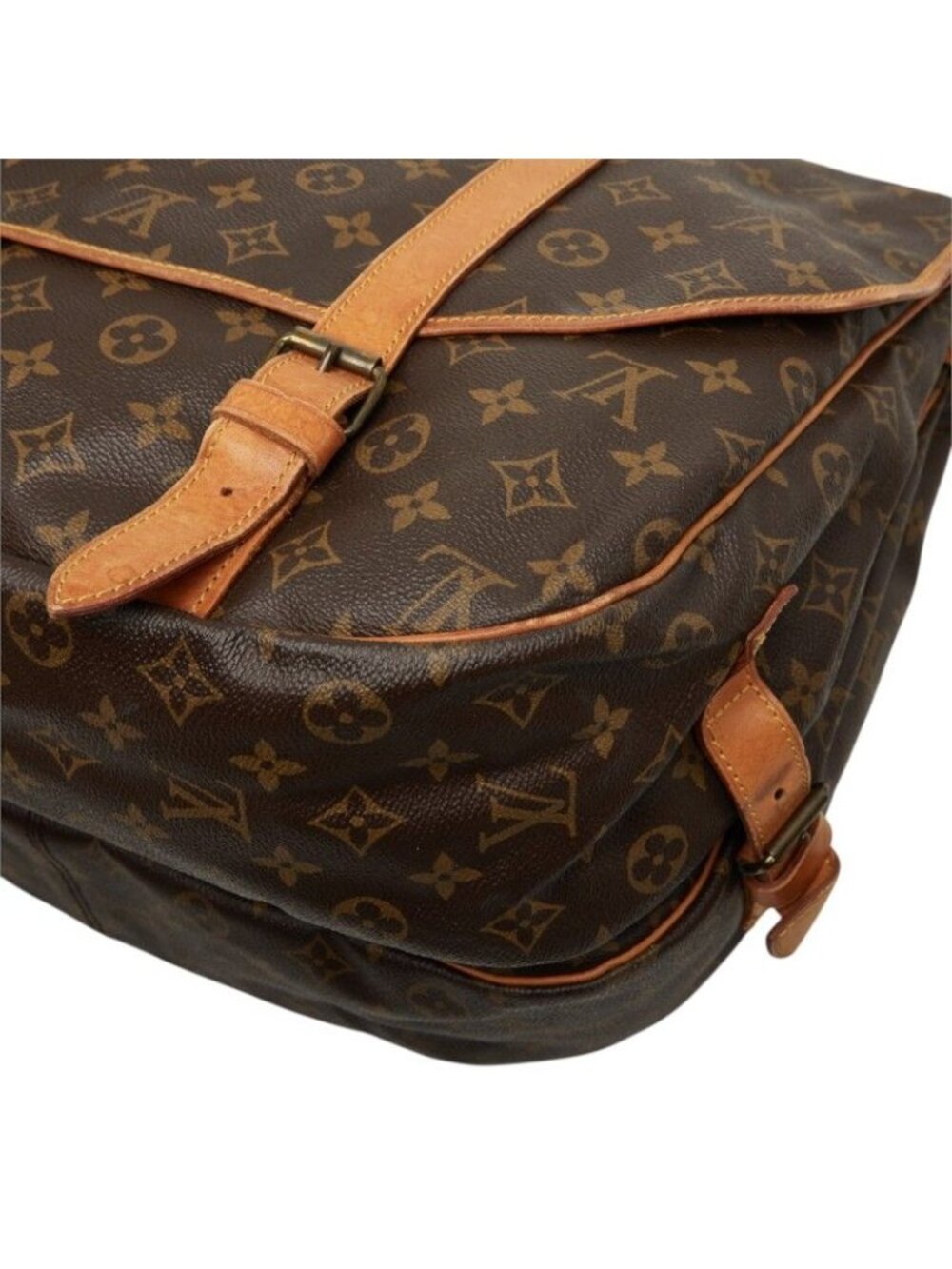 Louis Vuitton Monogram Saumur 35 Crossbody Shoulder Bag Brown Leather - Picture 6 of 10
